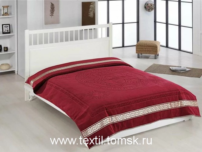 Greek Pike Жаккардовая велюровая простыня покрывало.